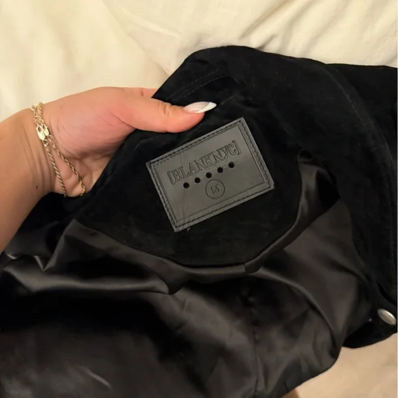 BlankNYC Black Suede Moto Jacket - Picture 3 of 3